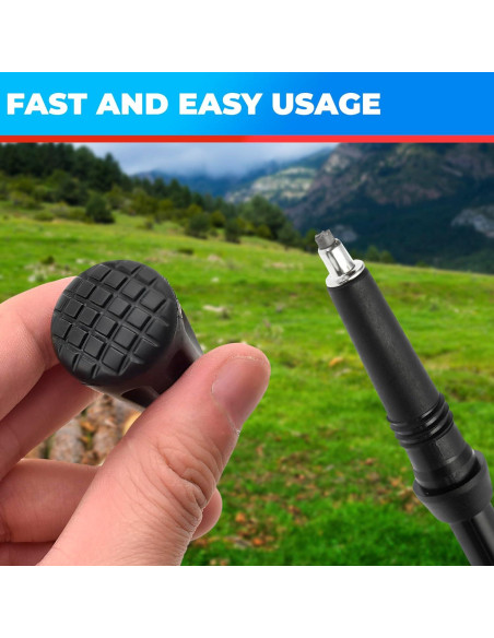 6 Puntas de Goma para Bastones de Senderismo SIMAX SMX-12