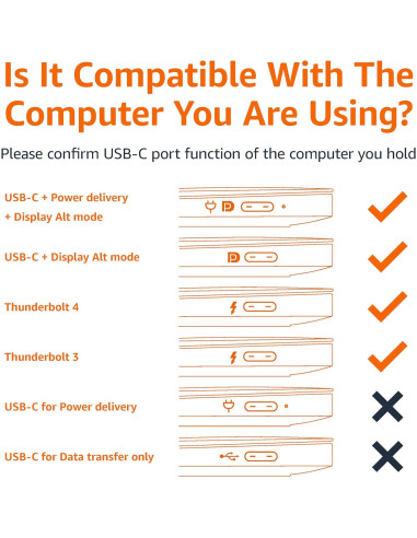 Adaptador USB-C a HDMI Amazon Basics 1.83m 4K 60Hz Negro