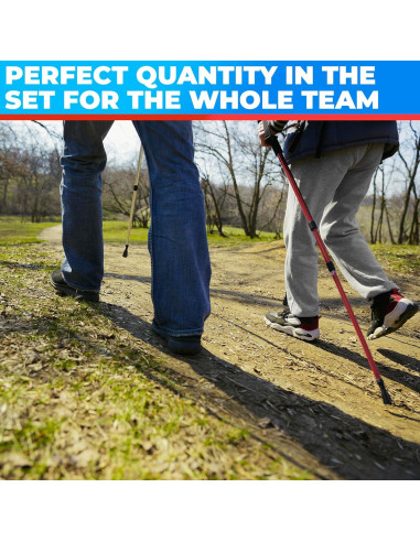 6 Puntas de Goma para Bastones de Senderismo SIMAX SMX-12