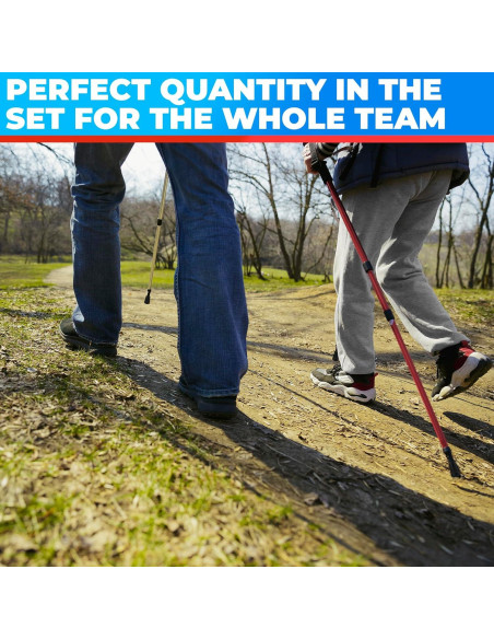 6 Puntas de Goma para Bastones de Senderismo SIMAX SMX-12