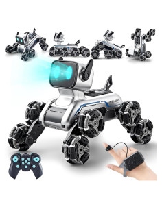 Perro Robot Acrobático RC Aprilwolf 8WD con Control Remoto