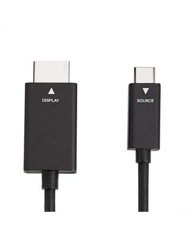 Adaptador USB-C a HDMI Amazon Basics 1.83m 4K 60Hz Negro