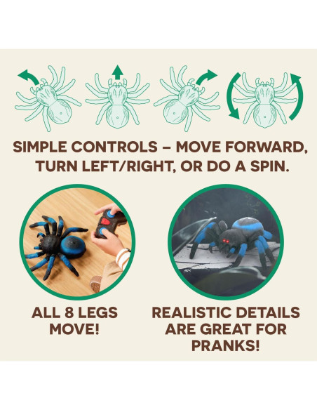 Araña RC Terra by Battat - Control Remoto LED 360 - Juguete