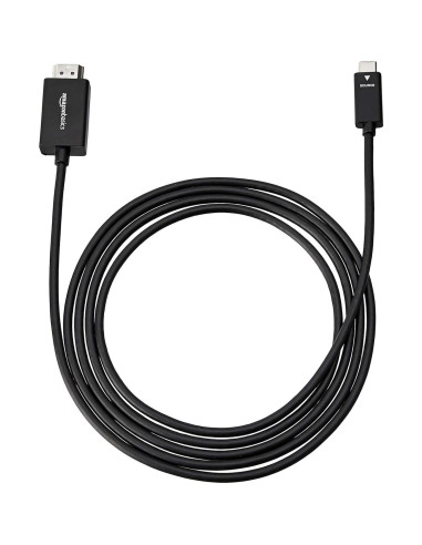 Adaptador USB-C a HDMI Amazon Basics 1.83m 4K 60Hz Negro