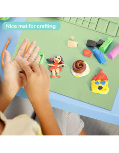 AWOKE Alfombrilla de Silicona para Pintura 50,8x40,6cm Verde 2