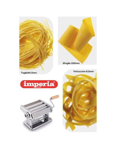 Titania Máquina de Pasta Imperia 100% Hecha en Italia