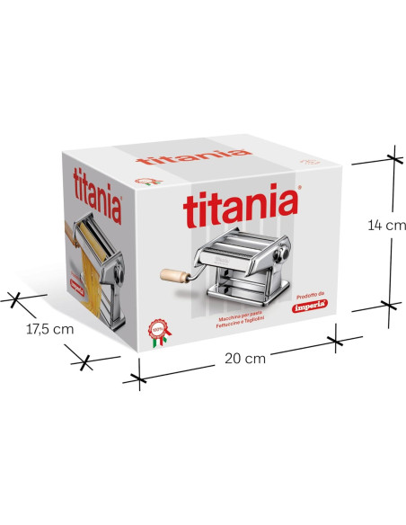 Titania Máquina de Pasta Imperia 100% Hecha en Italia