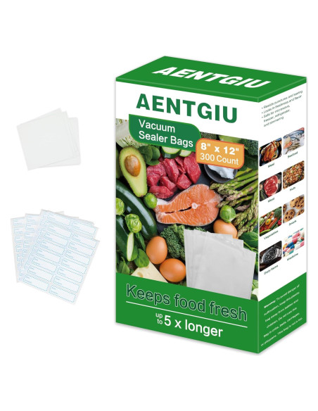 Bolsas de Sellado al Vacío AENTGIU 300 Cuentas 20x30 cm Bolsas de Sellado al Vacío AENTGIU 300 Cuentas 20x30 cm
