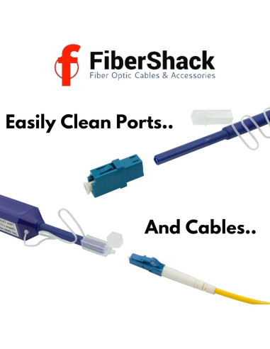 Limpiador de Fibra Óptica FiberShack LC 1.25mm 800+ Limpiezas
