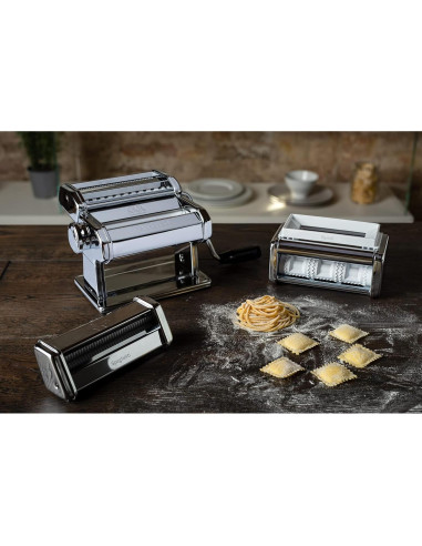 Set de Regalo de Pasta Marcato Atlas 150 - Acero Cromado
