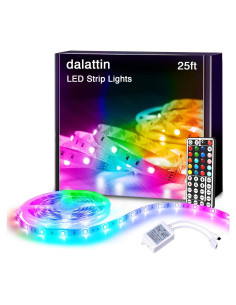 Tiras LED dalattin 7,62 m RGB con Control Remoto 44 Teclas