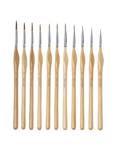 Pinceles de Pintura en Miniatura SN NJDF 11 PCS Detalle Fino