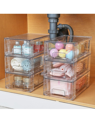 Cajones de Almacenamiento Vtopmart 4 Pack Acrílico Transparente