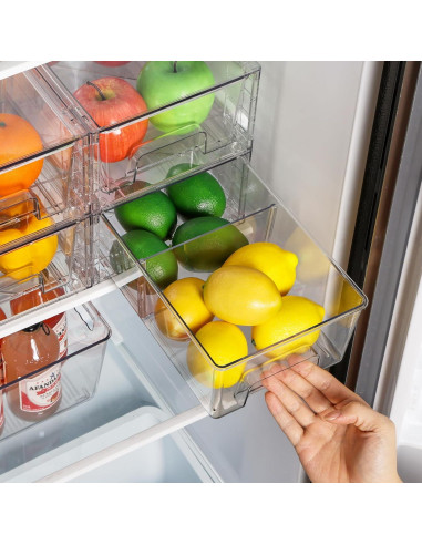 Cajones de Almacenamiento Vtopmart 4 Pack Acrílico Transparente