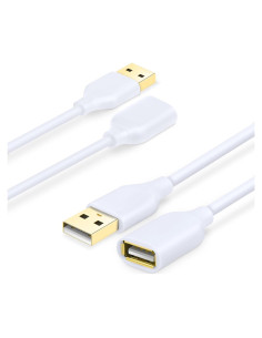 Cable de Extensión USB 2.0 Costyle Blanco 2m Macho a Hembra