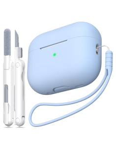 Funda de Silicona para AirPods Pro 2da Gen MHYALUDO Azul