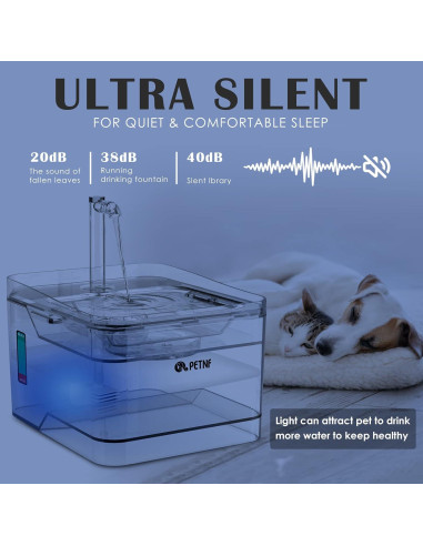 Fuente de Agua para Mascotas PETNF 3L - Dispensador Automático