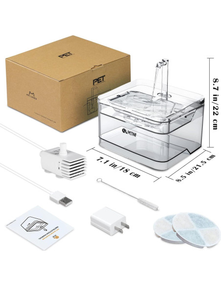 Fuente de Agua para Mascotas PETNF 3L - Dispensador Automático