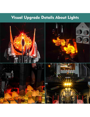 Kit de Luz LED LocoLee para Lego Barad Dur 10333