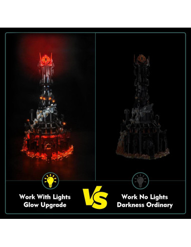Kit de Luz LED LocoLee para Lego Barad Dur 10333