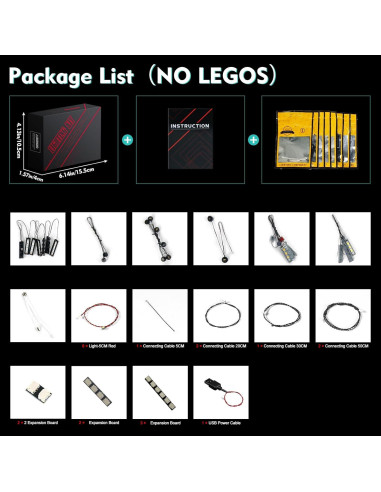 Kit de Luz LED LocoLee para Lego Barad Dur 10333