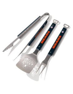 Set BBQ 3 Piezas YouTheFan Chicago Bears Acero Inoxidable