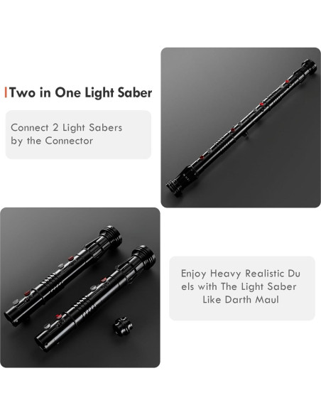 Sable de Luz DAMIENSABER RGB 3.0 Doble Hoja 82 cm