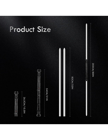 Sable de Luz DAMIENSABER RGB 3.0 Doble Hoja 82 cm