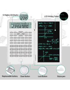 Calculadora Científica 2 en 1 JSJGETYI con Pantalla LCD 15,24 cm 2