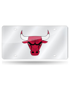 Placa de Licencia Metalica Rico Bulls 15x30 cm Cortada Laser