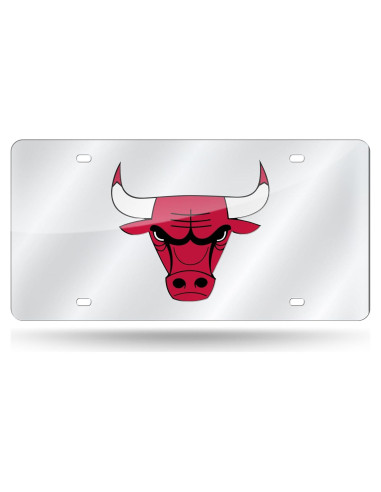 Placa de Licencia Metalica Rico Bulls 15x30 cm Cortada Laser