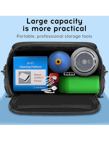 Kit de limpieza de fibra óptica 11 en 1 BAOSHLA con caja y herramientas