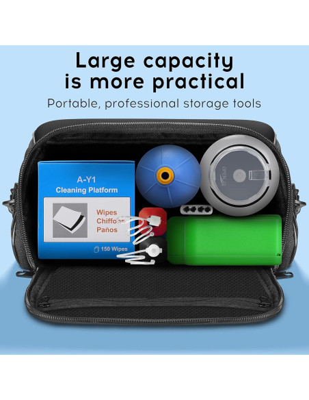 Kit de limpieza de fibra óptica 11 en 1 BAOSHLA con caja y herramientas