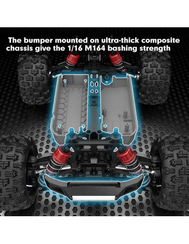 Camión RC Offroad MEW4 M164 1/16 38 Km/h 2 Baterías