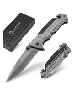 Cuchillo de bolsillo NedFoss FA46 3 en 1 con rompevidrios