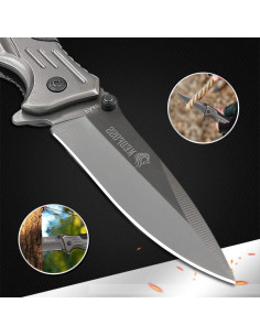 Cuchillo de bolsillo NedFoss FA46 3 en 1 con rompevidrios 2