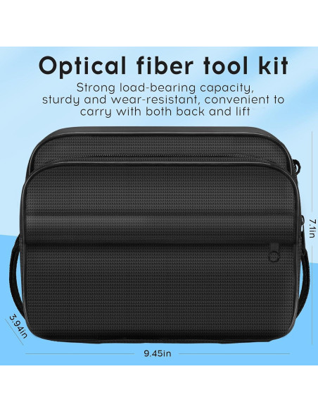 Kit de limpieza de fibra óptica 11 en 1 BAOSHLA con caja y herramientas