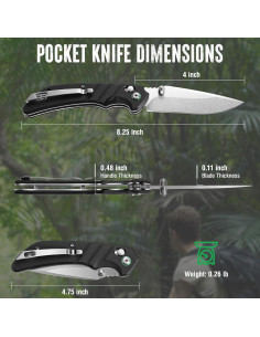 Cuchillo de bolsillo MOSSY OAK 10,16 cm plegable EDC 2