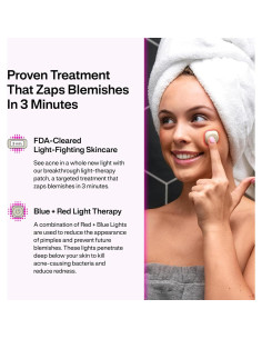 Parche Terapia de Luz LED L.A.B. para Acné - 60 Usos 2
