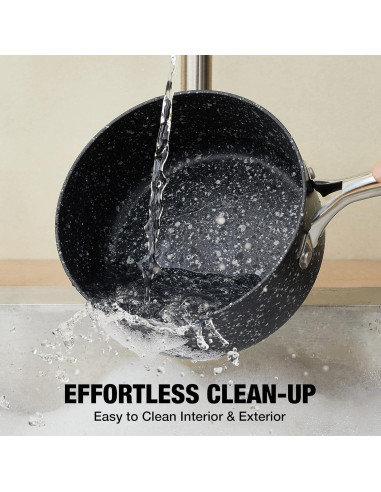 Juego de Cacerolas HLAFRG 3 Piezas Antiadherentes Negro