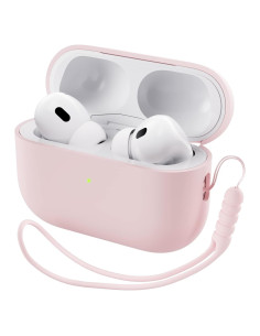 Funda híbrida de silicona ORNARTO para AirPods Pro 2 - Rosa
