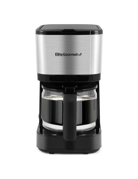 Cafetera Automática Elite Gourmet EHC9420 5 Tazas Acero Inoxidable