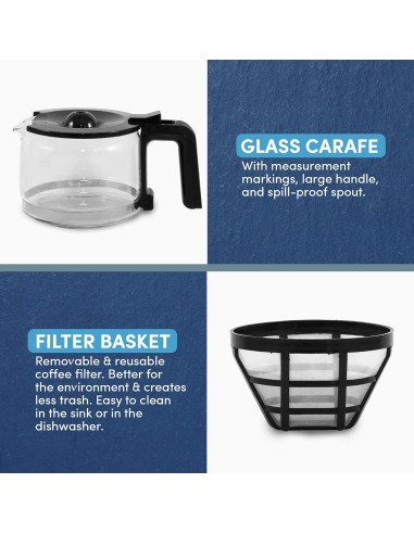 Cafetera Automática Elite Gourmet EHC9420 5 Tazas Acero Inoxidable