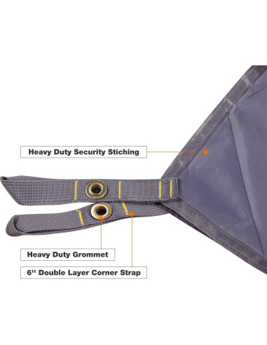 Lona Impermeable REDCAMP 241x295 cm para Camping y Senderismo