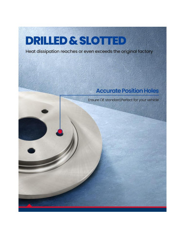 KAX Kit de Freno Trasero Cerámico para Dodge y Chrysler