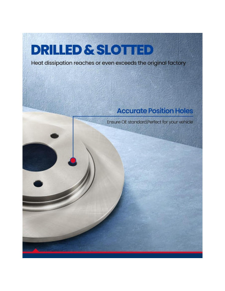 KAX Kit de Freno Trasero Cerámico para Dodge y Chrysler