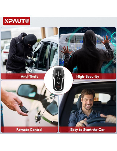 Llavero remoto NPAUTO para Ford Mustang y Lincoln 2013-2019