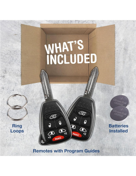 Llave Remota KeylessOption para Dodge Grand Caravan 6 Botones