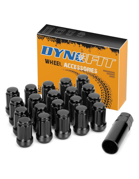 Dynofit Juego de Tuercas de Rueda M12x1.5 20pc con Llave