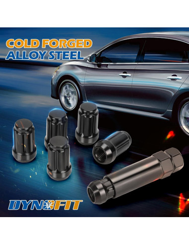 Dynofit Juego de Tuercas de Rueda M12x1.5 20pc con Llave